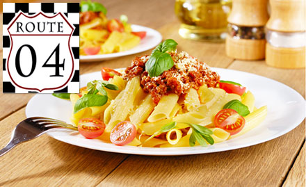 Route 04 Khan Market - 20% off on soups, salads, starters, pasta & more. Offer valid at Connaught Place & Khan Market!