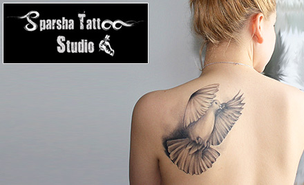 Sparsha Tattoo Studio Vile Parle - 3D tattoo or portrait tattoo at just Rs 250 per square inch. Valid on a minimum 5 sq. inch tattoo!