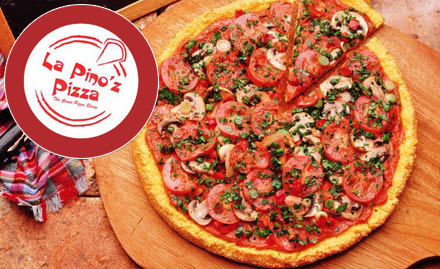 La Pino'z Pizza Sector 34 - Enjoy 50% off on pizza. Choose from a delectable range!