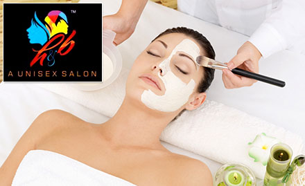 H & B A Unisex Salon Nikol - Upto 50% off on salon services. Get facial, bleach, hair colour and more!
