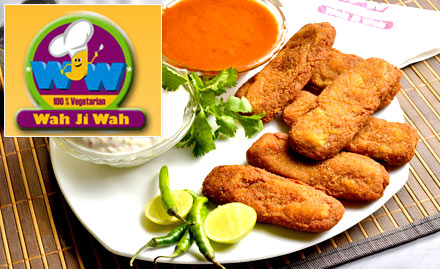 Wah Ji Wah Restaurant Phase - 10 - 20% off on a minimum billing of Rs 400. Enjoy pure vegetarian North Indian and Chinese dishes!
