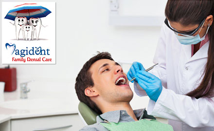 Magident Family Dental Care Andheri East - Rs 169 for scaling, polishing, consultation, simple extraction & X-Ray worth Rs 1500. 