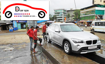 De Car Spa Thane East - Rs 209 for car wash, interior vacuuming, tyre polishing and more!