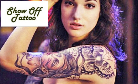 Show Off Tattoos Lajpat Nagar 2 - 50% off on black & grey, coloured, portrait or 3D tattoo