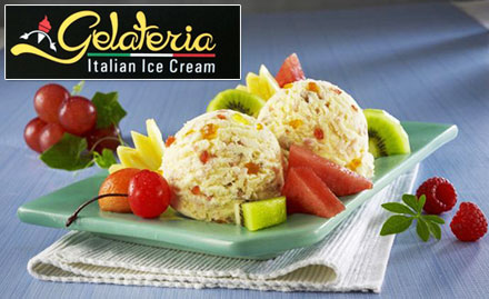 Cafe Geleteria Italian Ice Cream Phase 10 - 20% off! Enjoy mango, pineapple, white chocolate, tutti fruity and more!
