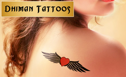 Dhiman Tattoos Kalkaji - Rs 199 for 3 sq. inch black and grey or coloured permanent tattoo!
