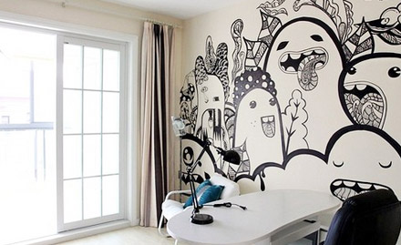 Tattoo Tree Sakinaka - 40% off on 3D charcoal wall painting. Give an extra dimension to your living space!