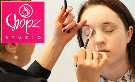 Chopz Studio Elgin Road - Rs 769 for party makeup and hairdo. Get flawless makeup and hair for your next event!