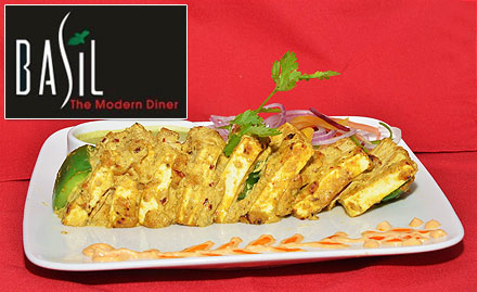 Basil - The Modern Diner Sola - 20% off! Enjoy pure veg North Indian, Chinese and Continental delicacies!
