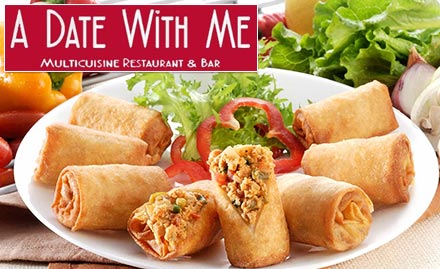 A Date With Me Candolim - Enjoy buy 1 get 1 free offer on cocktail or mocktail. Also, enjoy 20% off on food bill!