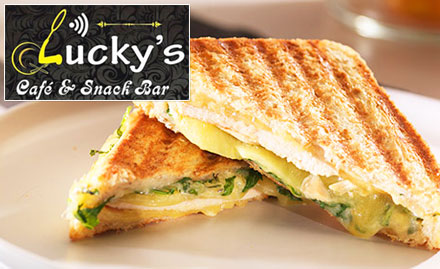 Lucky's Cafe Devi Ahilya Marg - 25% off on a minimum bill of Rs 150. Get sandwich, pasta, maggie & more!