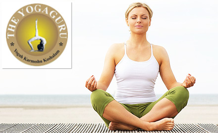 The Yoga Guru Studio Greater Kailash Part 1 - 4 sessions of power yoga, yog nidra, meditation and diet consultation!