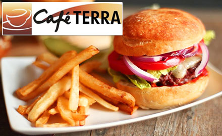 Cafe Terra Koramangala - Get a starter and beverage absolutely free on a minimum billing of Rs 500!