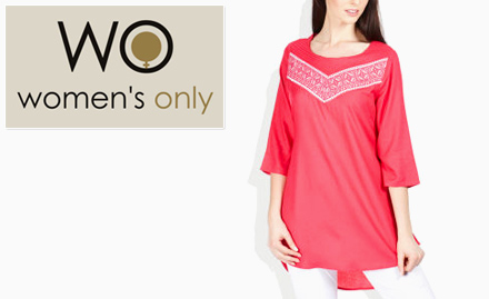 WO - Women's Only Chandkheda - Upto 40% off on apparel. UCB, Being Human, Allen Solly, W, Chemistry and more on offer!