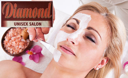 Diamond Unisex Salon Kailash Colony - 50% off on beauty services. Get facial, bleach, manicure, haircut & more!