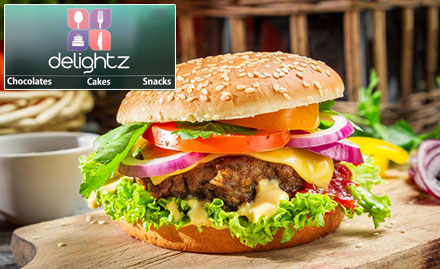 Delightz Koramangala - 15% off on burgers, sandwiches, cakes, milk shakes & more!