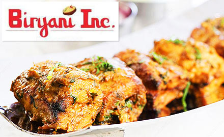 Biryani Inc. Malviya Nagar - 20% off on kebabs & curries. Relish authentic Mughlai delicacies!