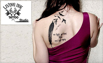 Living Ink Tattoo Studio Choolaimedu - 40% off on permanent tattoo. Get creative, get tattooed!
