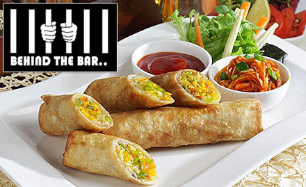 Behind The Bar New Industrial Town, Faridabad - 15% off on food bill. Enjoy soups, starters, noodles and more!