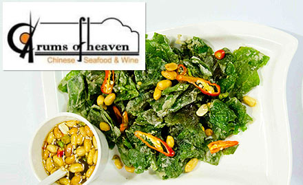 Drums of Heaven Greater Kailash Part 1 - 20% off on food bill. Enjoy salads, soups, appetizers, dimsums & more!