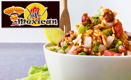 Just Mexican Subhanpura - Combo meal starting at just Rs 249. Enjoy tacos, burritos, Mexican rice, desserts and more!