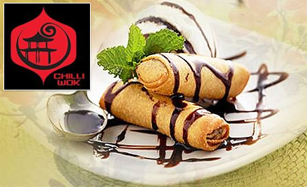 Chilli Wok Park Circus - 20% off on al-a-carte. Also enjoy buy 2 get 1 free offer on alcoholic beverages!