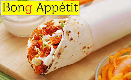 Bong Appetit Malviya Nagar - Choice of any 1 roll & cooler at Rs 147. Additionally, enjoy a combo meal at Rs 409!  