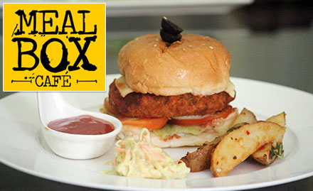 Meal Box Cafe Lower Parel - 20% off on food and beverages. Get pasta, burger, French fries, briyani & more!
