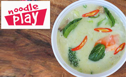 Noodle Play Home Delivery - 15% off on soups, starters, salads, noodles & more. Valid for delivery in Bandra, Khar & Santa Cruz!