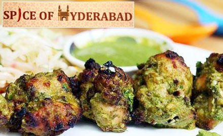 Spice Of Hyderabad Koramangala - 20% off on a minimum bill of Rs 500. Relish North Indian and Chinese delicacies!