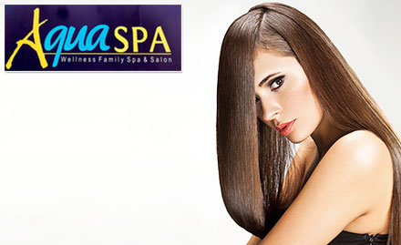 Aqua Wellness Salon Vashi - 60% off on all salon services on a minimum billing of Rs 800. Also, hair rebonding or straightening at just Rs 2299!