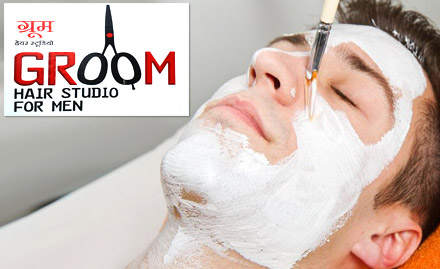 Groom Hair Studio Bandra West - 30% off on hair colour, facial, straightening and groom package!