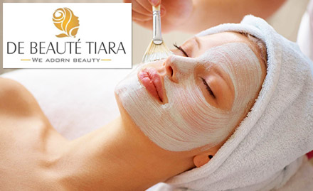 De Beauty Tiara Old Palasiya - Upto 50% off! Get facial, manicure, pedicure, hair spa, scalp treatment and more!