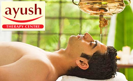 Ayush Therapy Centre Indiranagar - 30% off on shirodhara and body massage. Feel the eternal bliss!