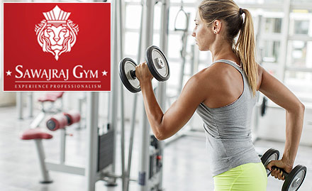 Sawajraj Gym Maninagar - 3 gym sessions. Also get 20% off on further enrollment!