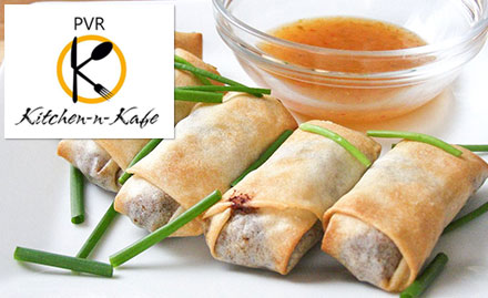 PVR Kitchen-N-Kafe Kukas - 20% off on food and beverages. Enjoy North Indian, South Indian & Chinese delicacies!