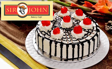 Sir John Bakery Cafe Indirapuram, Ghaziabad - 15% off on cakes & cookies. Located at Indirapuram, Ghaziabad!