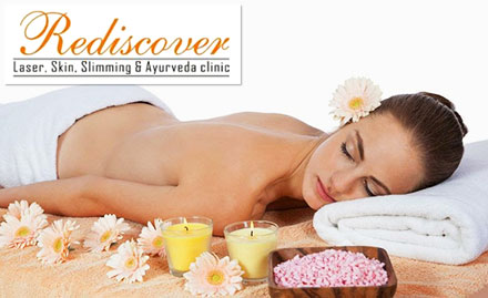 Rediscover-Skin, Laser,Slimming & Ayurveda Clinics Sector 35 - Facial, body massage & more starting at just Rs 399. Valid at Pune & Chandigarh!