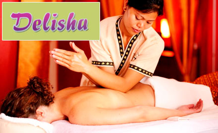 Delisha Spa & Beauty Touch North Main Road, C Lane - Upto 56% off! Get Swedish massage, gold facial, hair spa, haircut, waxing, head massage & more!