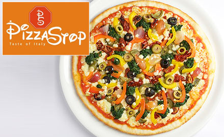 Pizza Stop BTM Layout - Get 4 slices of garlic bread free with Supreme Large Pizza!