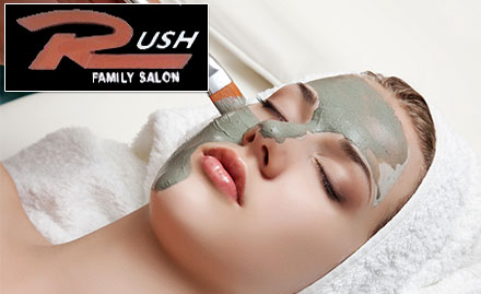 Rush Family Salon Jodhpur Garden - Upto 40% off! Get facial, manicure, pedicure, hair straightening, hair spa and more!