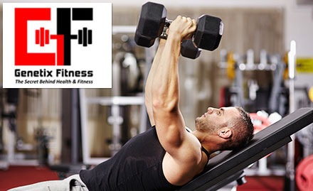 Genetix Fitness Center New Siddhapudur - Get 3 gym sessions at just Rs 9. Also, get 30% off on annual membership!