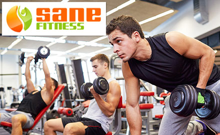 Sane Fitness Cowcoody Chambers - Get 3 gym sessions at just Rs 9. Also, get 30% off on annual membership!