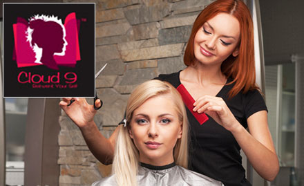 Cloud 9 Salon Vastrapur - 35% off on all salon services. Get manicure, hair smoothening, haircut and more!