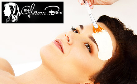 The Glam Box Family Salon Chandkheda - 40% off on a minimum billing of Rs 1000. Get facial, manicure, hair spa and more!