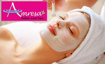 Amresa Salon And Spa Bandra East - 25% off on facial mask, global hair colour, highlights, flavoured waxing & more!