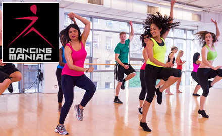 Dancing Maniac Maniktala - Get 3 aerobics, power yoga or dance sessions at just Rs 19. Also, get 50% off on registration!