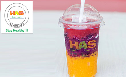 HAS Juices & More Malad West - Buy 1 get 1 offer on probiotic smoothies. Drink smart, live well!