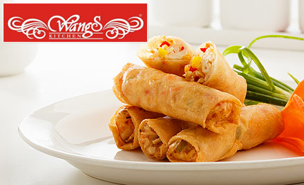 Wangs Kitchen Nagavara - 20% of on food and beverages. Enjoy starters, soups, main course, desserts & more!