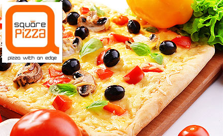 Square Pizza Andheri East - Buy 1 get 1 offer on large pizza. Enjoy mouthwatering pizzas!